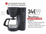 CAFETIÈRE FILTRE - moulinex en promo chez Extra Valence à 34,99 €