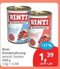 Hundenahrung von Rinti im aktuellen budni Prospekt