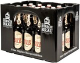 Hirsch Gold Export oder Holzar Bier bei REWE im Prospekt "" für 17,99 €