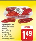 Spitzpaprika rot im Angebot bei EDEKA in Hoyerswerda Spitzpaprika rot Angebote bei EDEKA Hoyerswerda für 1,49 €