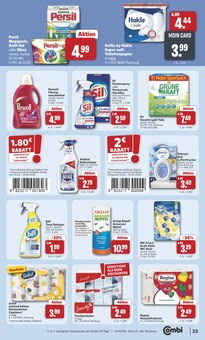 Waschmittel im combi Prospekt "Markt - Angebote" mit 38 Seiten (Bremen)