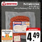 Mettwürstchen bei E center im Selm Prospekt für 4,49 €