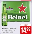 Aktuelle Heineken Angebote bei EDEKA in Stuttgart Aktuelles Heineken Lager Bier Angebot bei EDEKA in Stuttgart ab 14,99 €