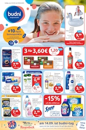 Aktueller budni Supermarkt Prospekt in Heidgraben und Umgebung, "drogeriemarkt" mit 9 Seiten, 04.08.2025 - 09.08.2025