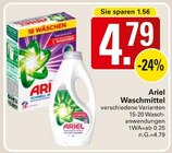 Waschmittel im Angebot bei WEZ in Bad Oeynhausen Waschmittel Angebote von Ariel bei WEZ Bad Oeynhausen für 4,79 €