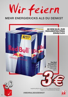 Red Bull im KiK Prospekt "Wir feiern" mit 30 Seiten (Potsdam)