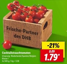 Cocktailstrauchtomaten Angebot in Gau-Weinheim im aktuellen Prospekt bei Lidl in Gau-Weinheim