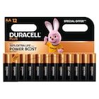 Lot de 12 piles gamme plus AA - DURACELL dans le catalogue Carrefour Market