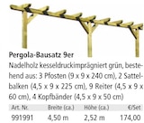 Pergola-Bausatz 9er im aktuellen Holz Possling Prospekt