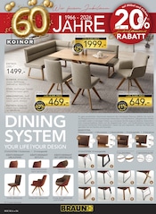 Eckbank im BRAUN Möbel-Center Prospekt in Rastatt Aktueller BRAUN Möbel-Center Prospekt mit Eckbank, "60 JAHRE BRAUN MÖBEL CENTER", Seite 6