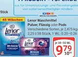 Waschmittel Pulver Angebote von Lenor bei GLOBUS Halle für 9,79 €