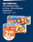 Stäbchen von Iglo im aktuellen V-Markt Prospekt für 2,49 €