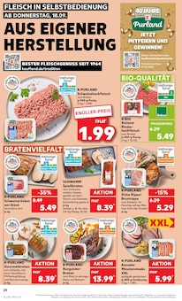 Hackfleisch im Kaufland Prospekt "KNÜLLER" mit 54 Seiten (Nürnberg)
