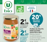 U Express Rueil-Malmaison - Promo Purée de fruits sans sucres ajoutés Promo Purée de fruits sans sucres ajoutés à 2,07 € dans le catalogue U Express à Rueil-Malmaison
