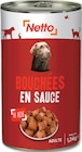 Bouchées en sauce au boeuf pour chien adulte - NETTO dans le catalogue Netto