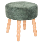 Tabouret d'appoint Spolo chenille en promo chez Maxi Bazar Lyon à 29,99 €