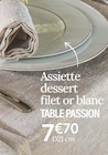 Assiette dessert filet or blanc - TABLE PASSION en promo chez Ambiance & Styles Limoges à 7,70 €