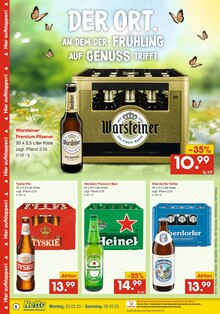 Bier im Netto Marken-Discount Prospekt "DER ORT, AN DEM DU IMMER AUSGEZEICHNETE PREISE FINDEST." mit 6 Seiten (Pirna)