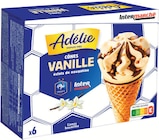 Cônes glacés x6 Vanille éclats de nougatine - Adélie en promo chez Intermarché Super Cônes glacés x6 Vanille éclats de nougatine - Adélie dans le catalogue Intermarché Super