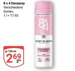 Deospray Angebote von 8 x 4 bei GLOBUS Gießen für 2,69 €