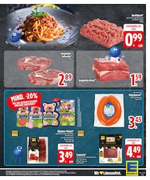 Hackfleisch gemischt im EDEKA Prospekt Hackfleisch gemischt im EDEKA Prospekt "HOL DIR DIE EDEKA APP." auf Seite 17