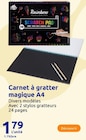 Carnet à gratter magique A4 dans le catalogue Action