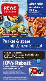 REWE Prospekt "Dein Markt" für Dresden, 34 Seiten, 16.09.2024 - 21.09.2024