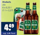 Alt im Angebot bei Getränkewelt in Borken Alt Angebote von Diebels bei Getränkewelt Borken für 4,49 €