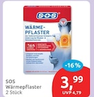 Wärmepflaster von SOS für 3,99 € bei budni im Angebot Wärmepflaster von SOS im aktuellen budni Prospekt