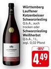 Aktuelle Wein Angebote bei E center in Stuttgart Aktuelles Katzenbeisser Schwarzriesling Q.b.A. Angebot bei E center in Stuttgart ab 4,49 €