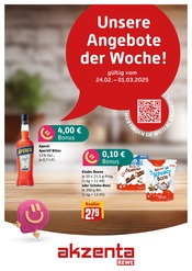 Aktueller Akzenta Supermarkt Prospekt in Heiligenhaus und Umgebung, "Aktuelle Angebote" mit 8 Seiten, 24.02.2025 - 01.03.2025