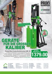 Schmuck im RHG Baucentrum Prospekt in Plauen Aktueller RHG Baucentrum Prospekt mit Schmuck, "Geräte für die großen Kaliber.", Seite 1