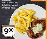 Grillsteak vom Schwein mit Kräuterbutter und Pommes frites im Angebot bei GLOBUS in Worms Grillsteak vom Schwein mit Kräuterbutter und Pommes frites Angebote bei GLOBUS Worms für 9,00 €