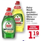 Aktuelles Handgeschirrspülmittel Ultra oder Zitrone Angebot bei E center in Mannheim ab 1,19 €