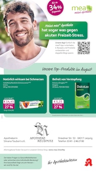 Aktueller mea - meine apotheke Prospekt "Unsere August-Angebote" für Leipzig Aktueller mea - meine apotheke Prospekt für Leipzig mit Seiten