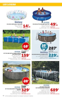 Promo Piscine Gonflable dans le catalogue Hyper U du moment à la page 42