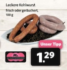 Markant Nordwest Lippstadt - Leckere Kohlwurst frisch Angebot im Prospekt Leckere Kohlwurst frisch bei Markant Nordwest im Lippstadt Prospekt für 1,29 €