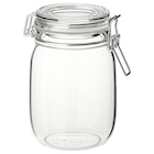Dose mit Deckel Klarglas von KORKEN im aktuellen IKEA Prospekt für 2,49 €
