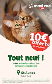 Prospectus Jardineries & Animaleries Maxi Zoo en cours à Saint-Aunès et alentours, "Tout neuf !", 4 pages, 09/09/2026 - 12/09/2026 Catalogue Jardineries & Animaleries Maxi Zoo en cours à Saint-Aunès et alentours, "Tout neuf !", 4 pages, 09/09/2026 - 12/09/2026