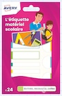 Intermarché Château-d'Olonne - Promo 24 étiquettes matériel scolaire plastifiées multicolores Promo 24 étiquettes matériel scolaire plastifiées multicolores à 2,30 € dans le catalogue Intermarché à Château-d'Olonne
