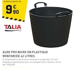 Promo AUGE PRO NOIRE EN PLASTIQUE RENFORCÉE 42 LITRES à 9,90 € dans le catalogue Tout Faire à Bletterans