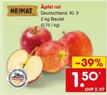 Äpfel rot Angebote von Heimat bei Netto Marken-Discount Kempten für 1,50 €