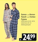 Aktuelles Damen- und Herren- Flanell- oder Frottee- Pyjama Angebot bei famila Nordost in Kiel ab 24,99 €