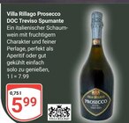 Prosecco DOC Treviso Spumante Angebote von Villa Rillago bei GLOBUS Trier für 5,99 €