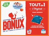LESSIVE 28 CAPSULES TOUT EN 1 L'ORIGINAL(b) - BONUX en promo chez Netto Versailles à 6,99 €