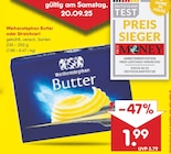Butter oder Streichzart von Weihenstephan für 1,99 € bei Netto Marken-Discount im Angebot Butter oder Streichzart von Weihenstephan im aktuellen Netto Marken-Discount Prospekt