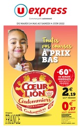 Catalogue U Express à Vélizy-Villacoublay, avec 20 pages Prospectus U Express à Vélizy-Villacoublay, "Toutes vos courses à prix bas", 20 pages, 24/05/2022 - 04/06/2022