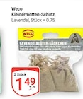Kleidermotten-Schutz Lavendel Angebote von Weco bei GLOBUS Koblenz für 1,49 €