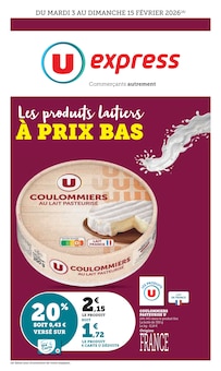 Catalogue U Express de la semaine "U Express" avec 12 pages, valide du 03/02/2026 au 15/02/2026 pour Le Grau-du-Roi et alentours Prospectus U Express de la semaine "U Express" avec 12 pages, valide du 03/02/2026 au 15/02/2026 pour Le Grau-du-Roi et alentours