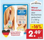 Wiener Würstchen für 2,49 € bei Netto Marken-Discount im Angebot Wiener Würstchen im aktuellen Netto Marken-Discount Prospekt